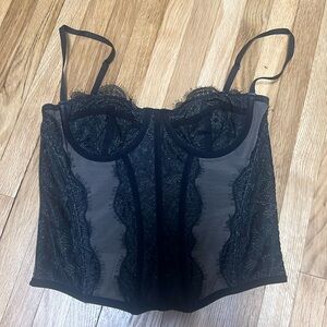 Urban Outfitters Black Corset Top. size M